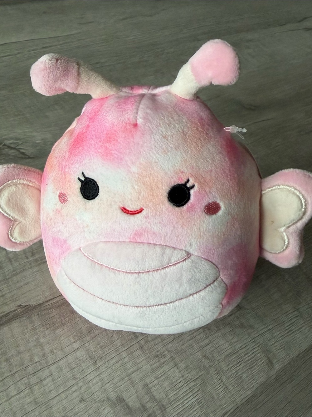 Squishmallows pink tie-dye butterfly plush, Eileen the Butterfly